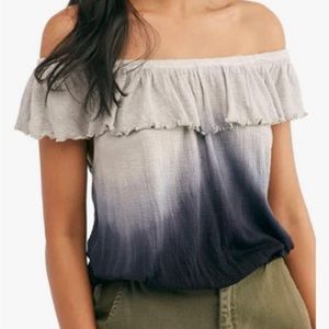 Free People Womens Cora Lee Ombre Ruffled Tank Top